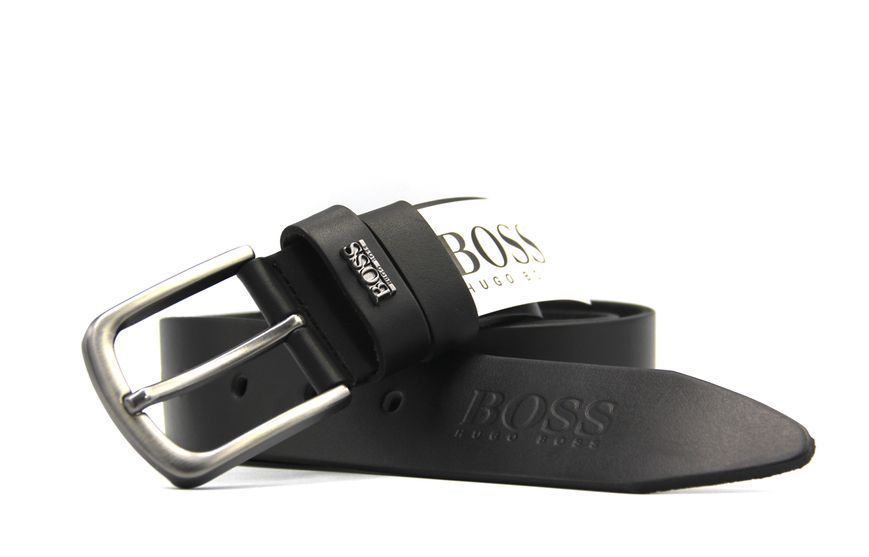 Чоловічий ремінь HUGO BOSS із натуральної шкіри н113 фото